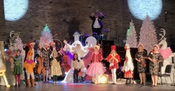 Merry Christmas Austin! Santa had such a jolly time telling his Twelve Days Of Christmas tale at the Lorie Line show that he didn’t realize the elves had tied his boot laces together and down he went during the Dancing Ladies solo. Ho, ho, ho Happy Holidays one and all!!
